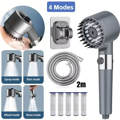 Veleau Premium  Douchekop met filter, 4 standen